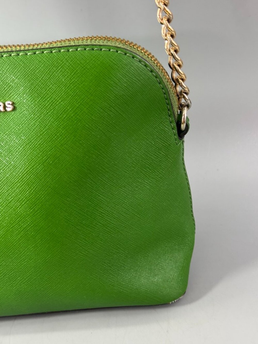 Michael Kors Green Saffiano Leather Crossbody Bag - Picture 3 of 15